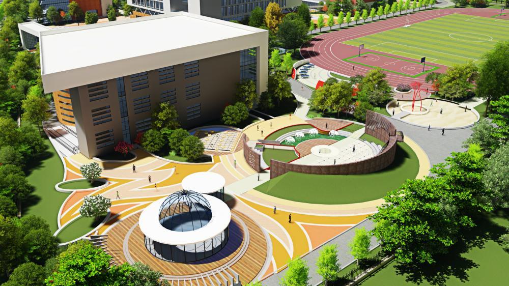 郑州学校环境建设营造场景力量的设计