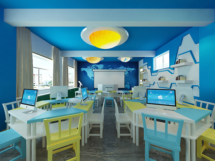 郑州学校功能室建设活泼氛围的创客教室设计