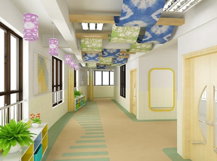 河南学校走廊设计