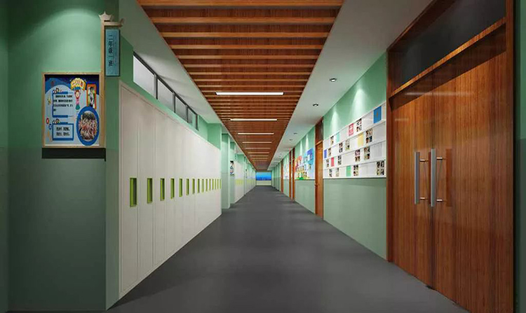 河南学校走廊设计-赋予文化墙育人氛围
